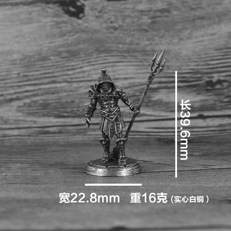 Solid Cupronickel Metal Special Forces Soldier Action Figures Toys Desktop Car Miniature Ornament Accessories Birthday Present