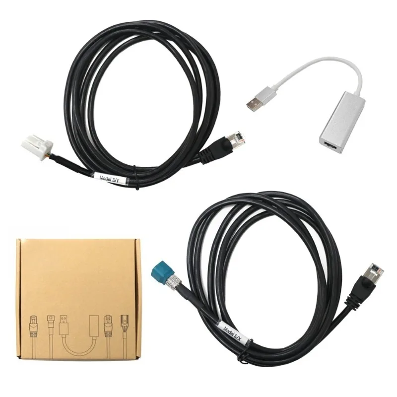 

Complete Diagnostic Programming Cable Vehicle Diagnostics for Model 3/Y/S/X X431 Diagnostics Ethernet connector