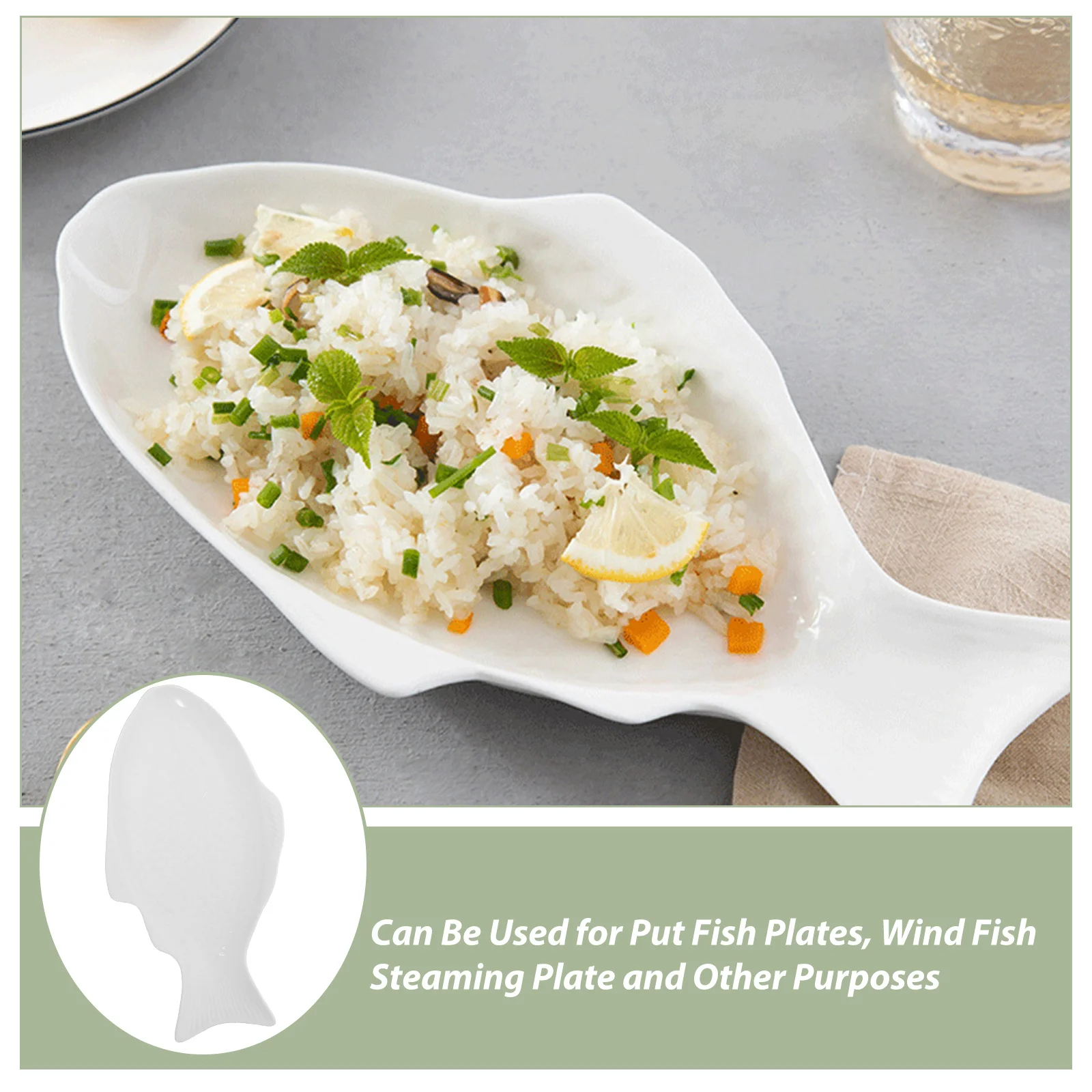 

Креативная керамическая посуда в форме рыбы, белая многофункциональная сервировочная тарелка для ресторана, дома, вечеринки, свадьбы, хранения закусок