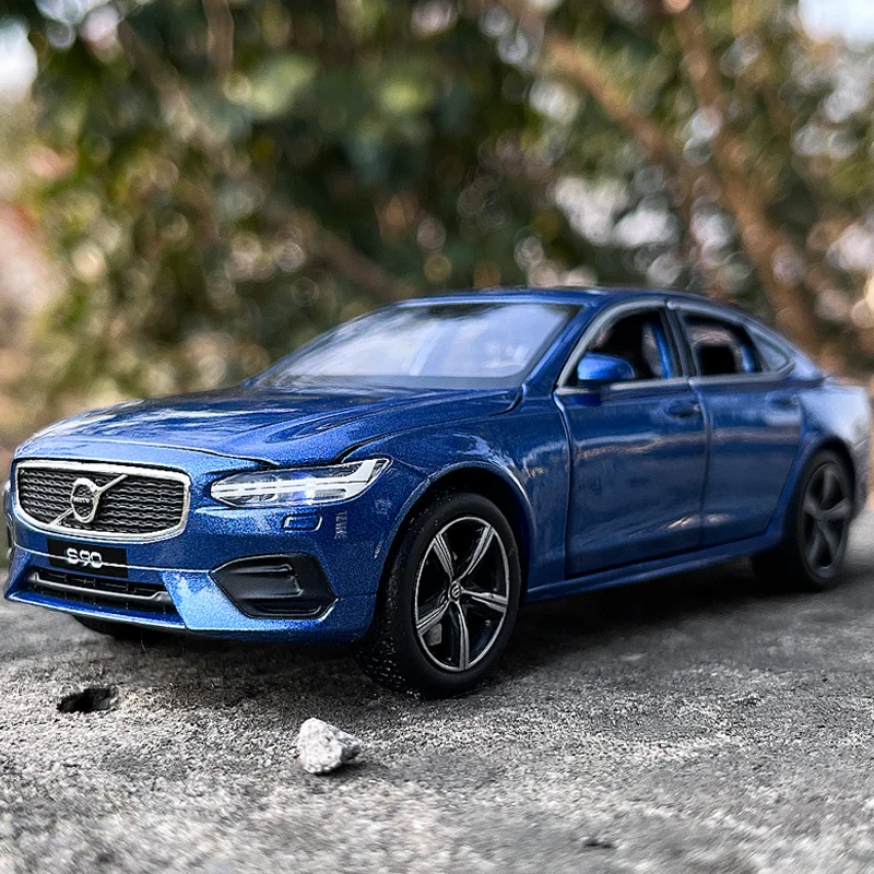 1:32 VOLVOs S90 modello di auto in lega diecast e giocattolo veicoli in metallo modello di auto simulazione collezione di suoni e luci regalo