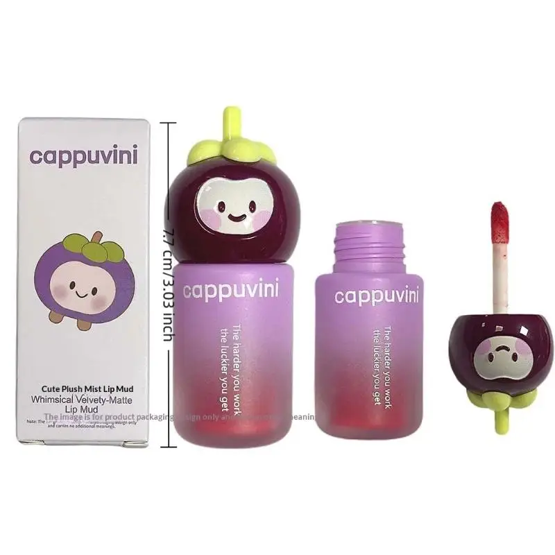 1/2 Pezzi Rossetto Opaco Cappuvini, Effetto Vellutato, Rosso Rosa, Lunga Durata, Impermeabile, Non Appiccicoso, Morbido Trucco, Effetto Nebbia