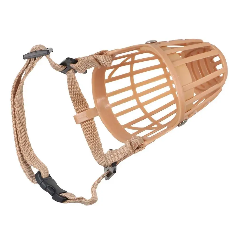Breathable Bark Mesh Anti-biting Plastic Pet Supplies Mouth Grooming Dog Mask Pet Dog Muzzle
