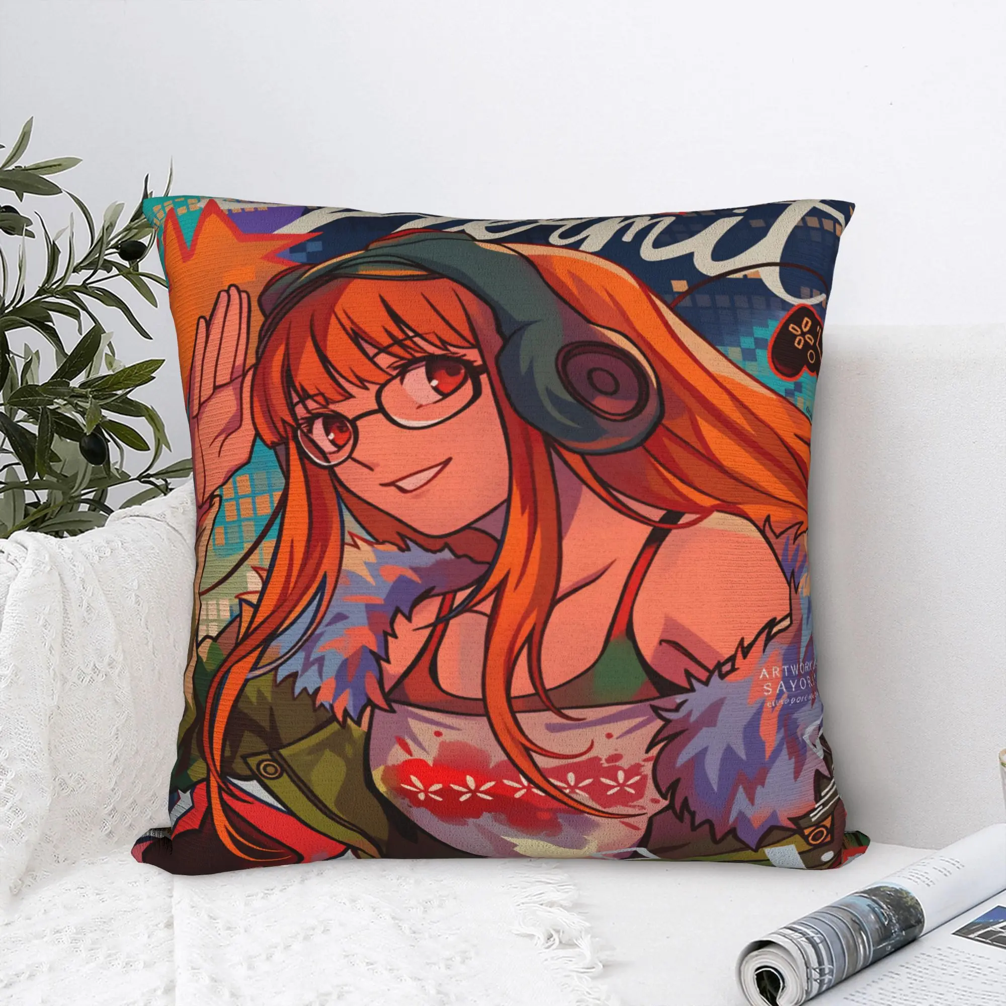 Funda de almohada ATLUS P-Personas 2 Fanart, funda de almohada cómoda, fundas de almohada de moda para sala de estar, cama, silla