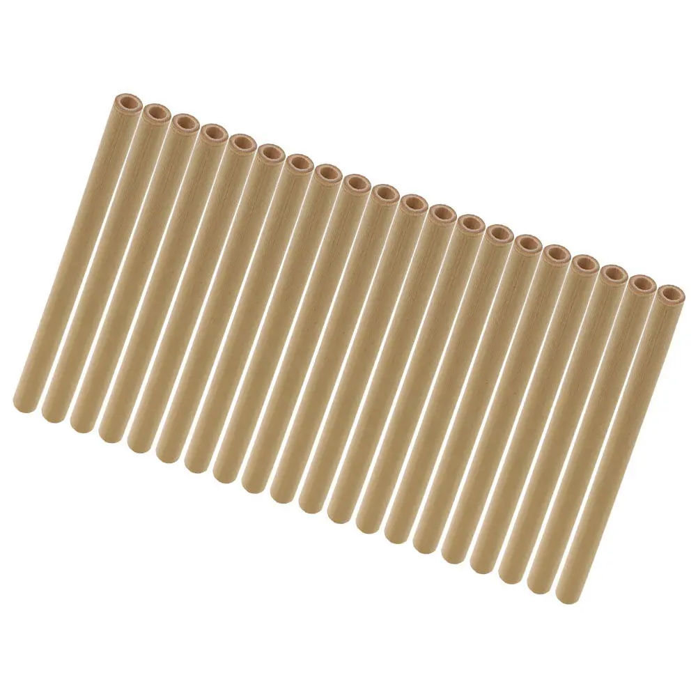 20Pcs Sustainable Bamboo Mason Bee Tubes 20Cm Hollow Nesting Habitat for Solitary Bees Enhances Pollination Honey Production Bee
