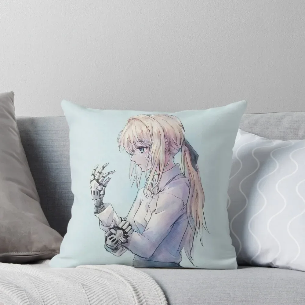 Violet Evergarden Throw Pillow Pillowcase Elastic Cover For Sofa Pillow