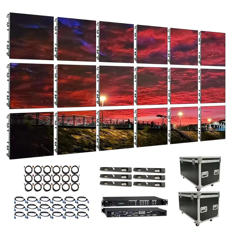 【HOT】LED Video Wall Indoor and Outdoor LED Screen Panel Rental Activity Stage Background Modular LED Display Screen