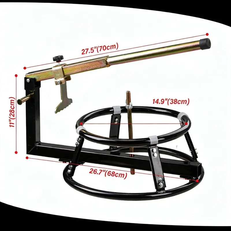 For Manual Motorcycle Tire Changer Split Round Bead Breaker Tool for Easy Tire Removal and Installation Heavy Duty Steel