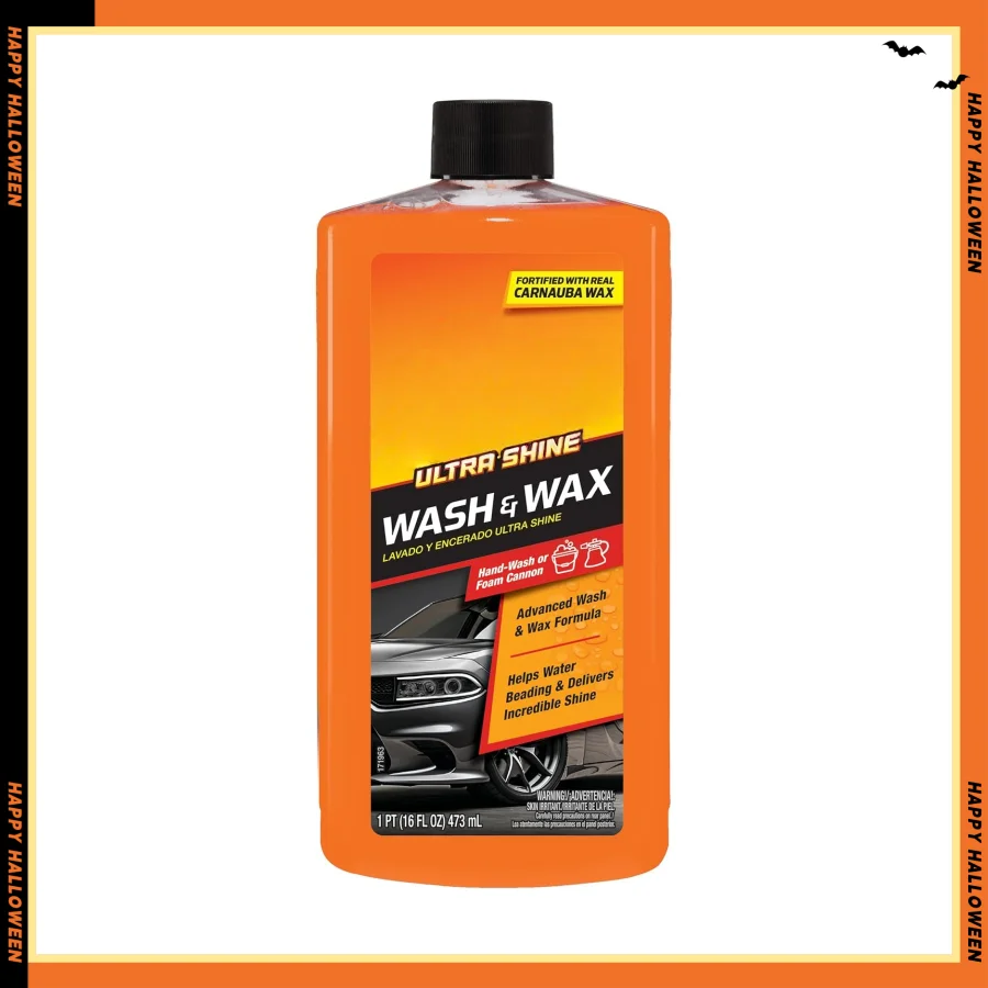 شمع ومنظف السيارة Ultra Shine - 16 أونصة للسيارات والشاحنات والدراجات النارية