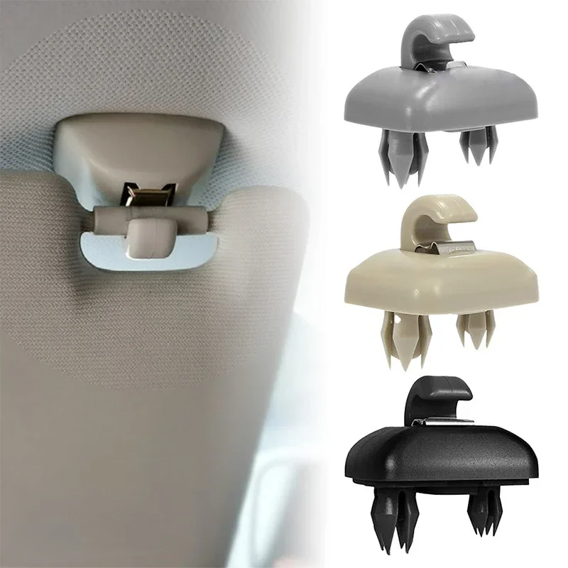 Soporte de Clip para visera de coche, colgador Interior de 2 piezas, color gris, para Audi A1, A3, S3, A4, S4, Allroad A5, S5, Q3, Q5, 8U0857562A