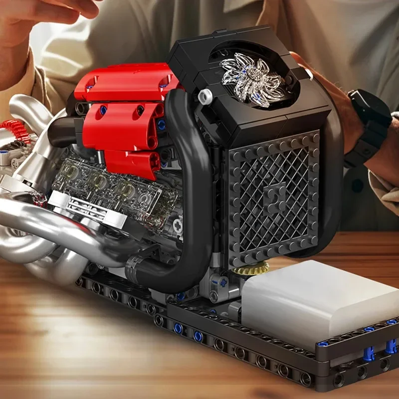 

Mould King 10188 Technical Car Engine Toys The Motorized STR 13 Formula One Engine Building Block Brick Set Kids Christmas Gift