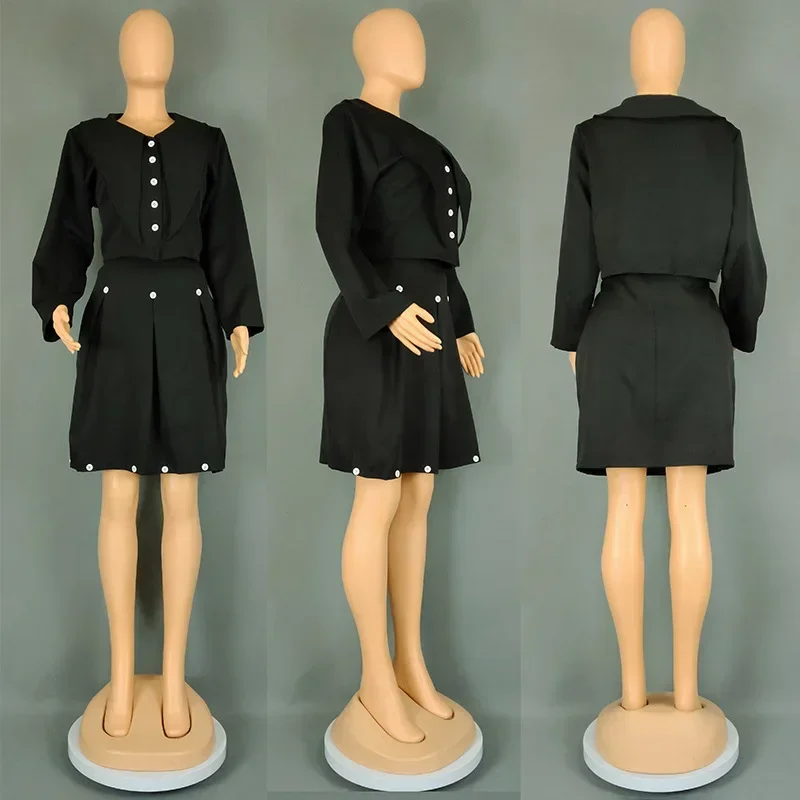 

2-х предметная африканская одежда для женщин, летний африканский топ с длинными рукавами, юбка, одинаковые комплекты, Дашики, африканская одежда, вечерний костюм