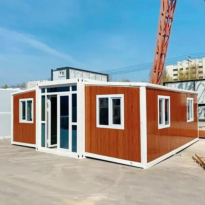 20ft 40ft Mobile Home 2-5 Bedroom Foldable Expandable Container House Prefab Luxury Villa with Office Building Gym Applications