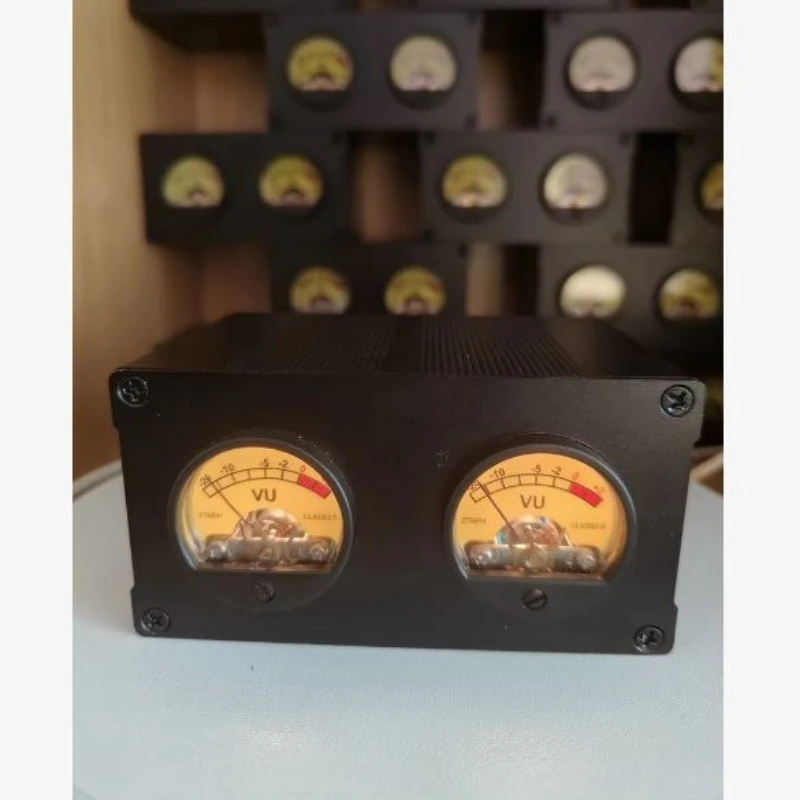 DIY Retro VU Dual   Meter Level Meter Atmosphere Pickup Light Sound Controller VU