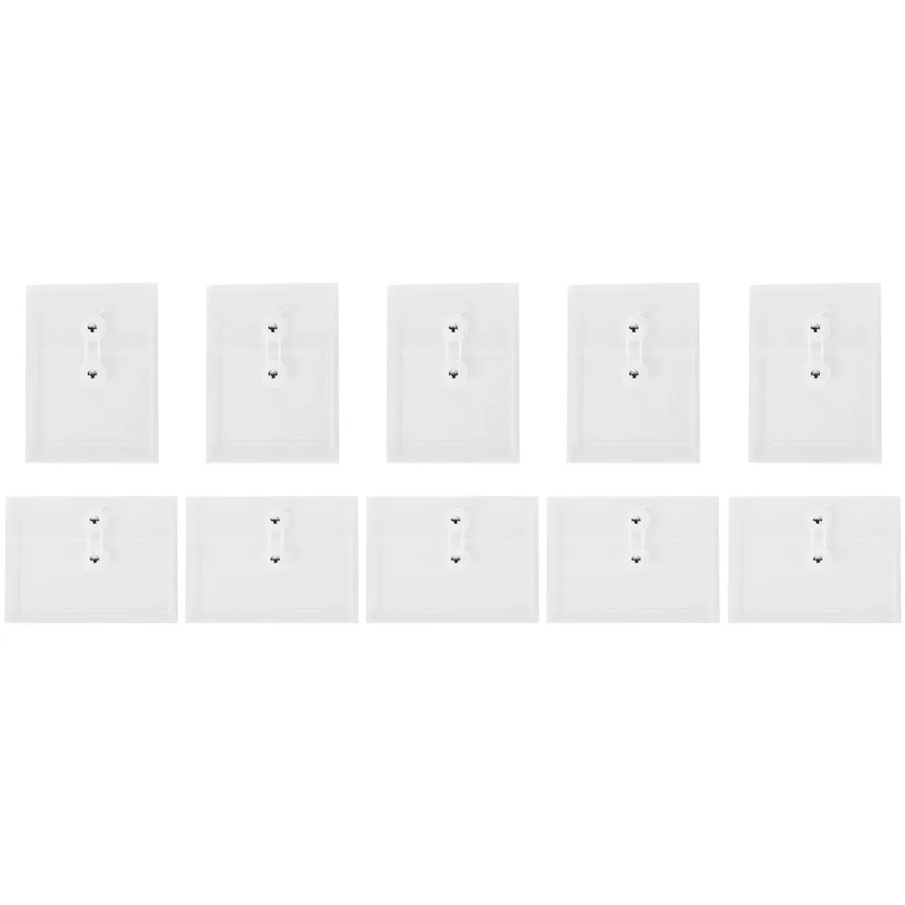 

10 Pcs Vertical Section File Holder Office Folders Pp Plastic Envelopes for Documents