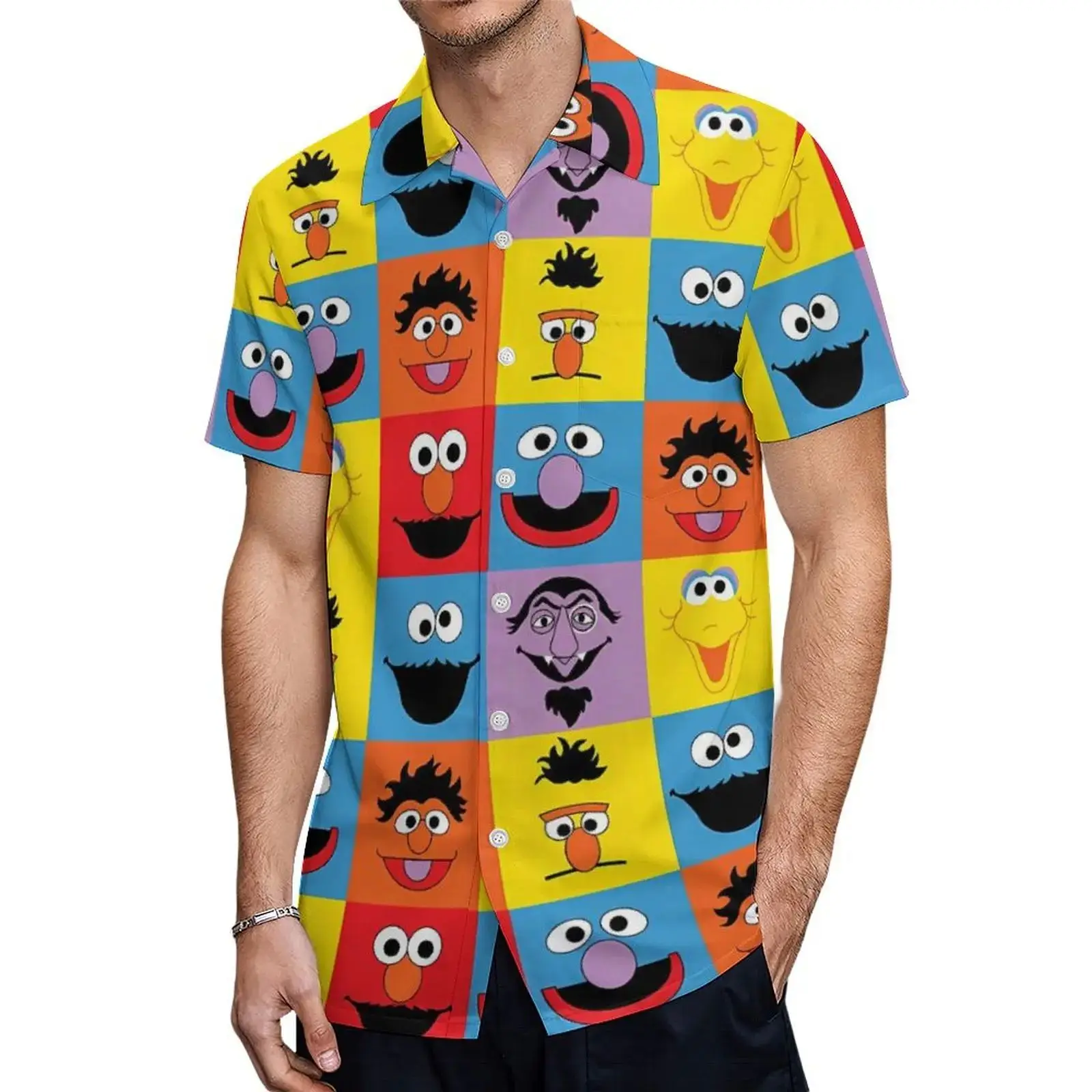 Hawaiian Men's T-Shirt 3D Funky Animal Print Summer  Collar Fleece Lined Long Sleeve Special Wide Fit Autumn Fashion