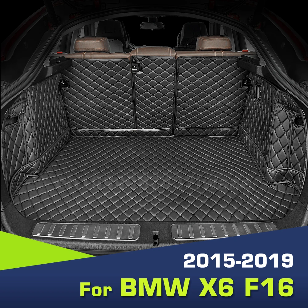 

Auto Full Coverage Trunk Mat For BMW X6 F16 2015-2019 18 17 16 Car Boot Cover Pad Cargo Liner Interior Protector Accessories