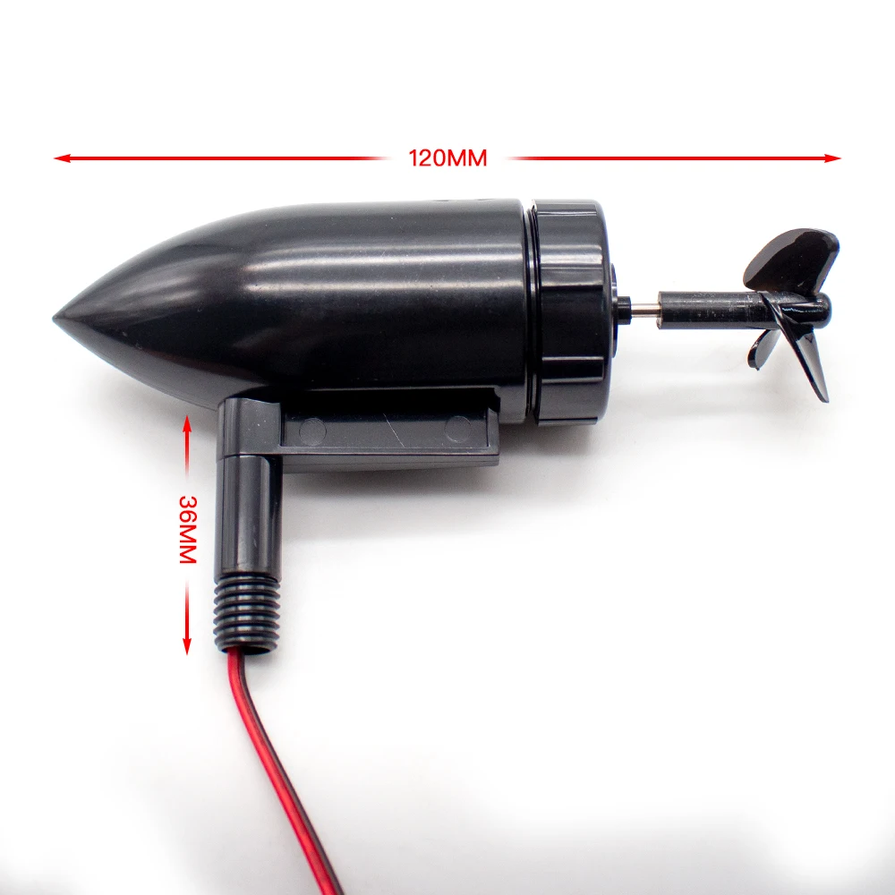 7.4V Underwater Thruster Motor Engine 12CM Waterproof Propulsor With 3-Blades Propeller for RC Fishing Bait Boat Model