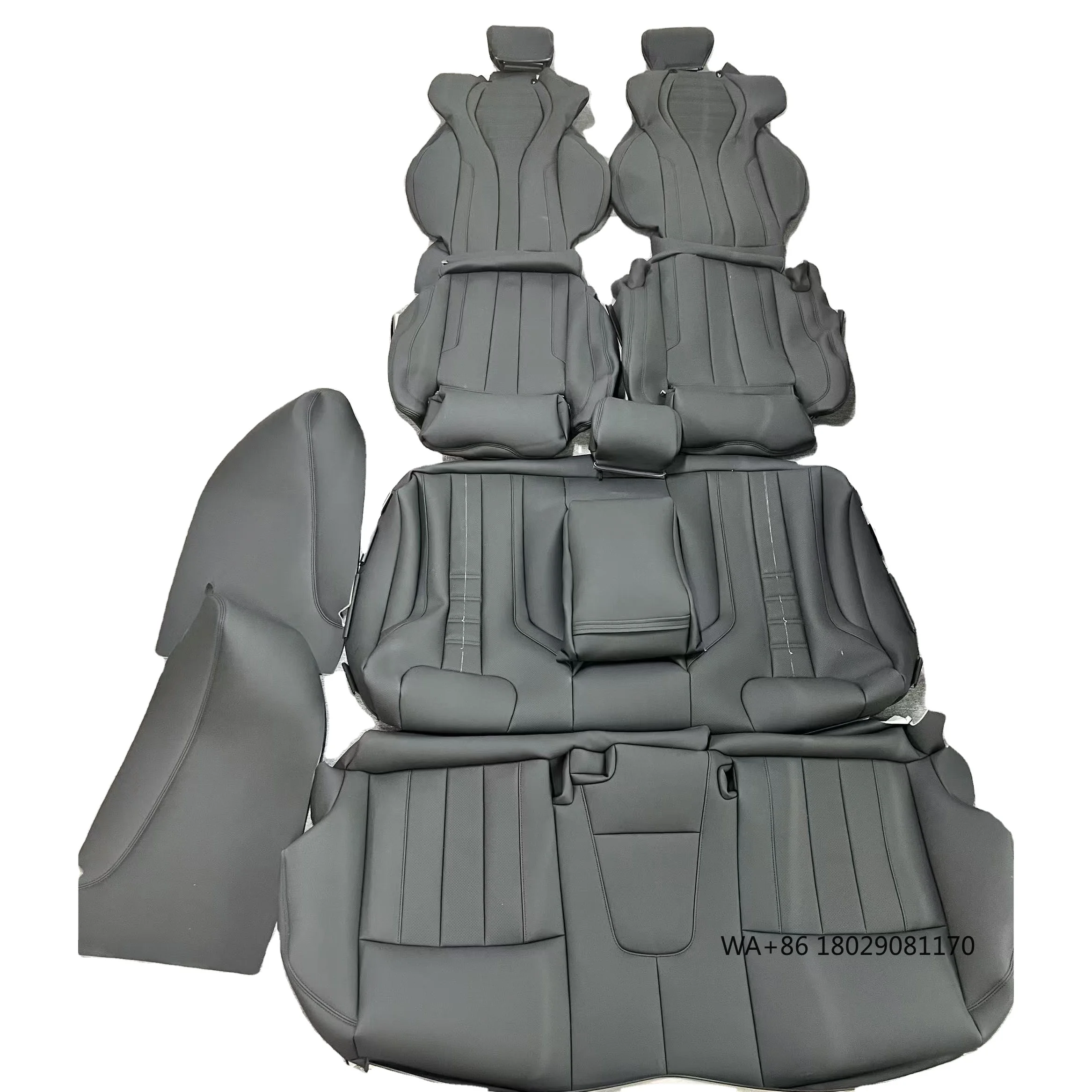 

Newdesign Popular Luxury Full Leather Comfortable Car Seat Cover Color Customized Universal Car Seat Cover Suitable for 520i
