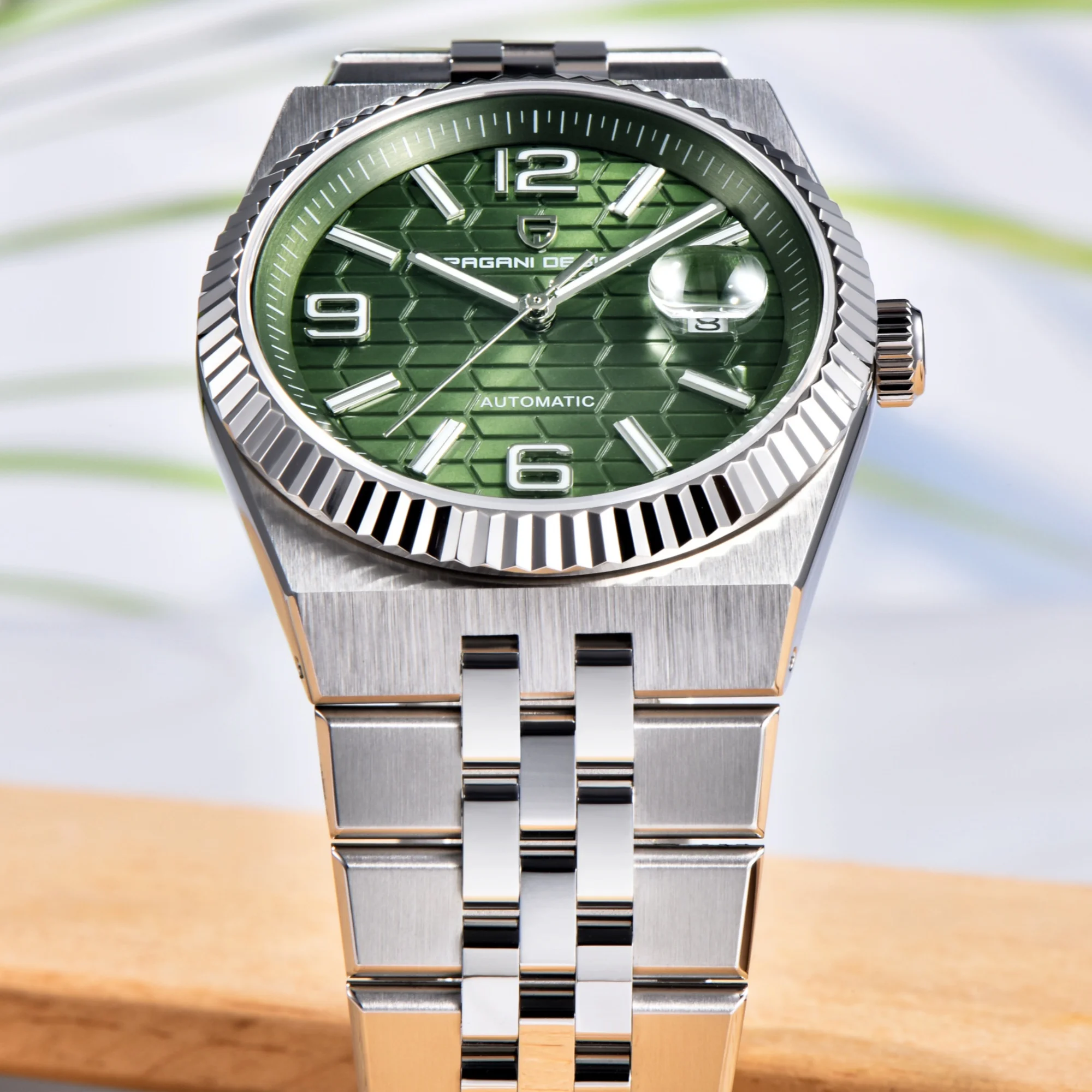 PAGANI DESIGN 2025 ساعة ميكانيكية جديدة للرجال ميوتا 8215 ريترو الأعمال الياقوت الزجاج مضيئة الفولاذ المقاوم للصدأ Reloj Hombre