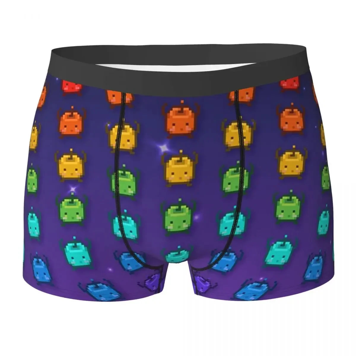 Boxer Underpants Shorts Stardew Valley Rainbow Junimos Panties Men's Breathable Underwear For Homme Man Boyfriend Gifts