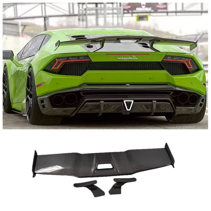 

For Lamborghini Huracan LP610 LP580 2014-2021 High Quality Carbon Fiber Car Rear Trunk Lip Spoiler Auto Parts