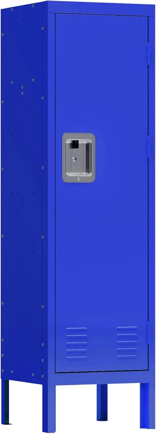 

Blue Metal Storage Locker For Office Gym Bedroom, Storage Locker Cabinet For Employees, Industrial Storage Locker, Metal