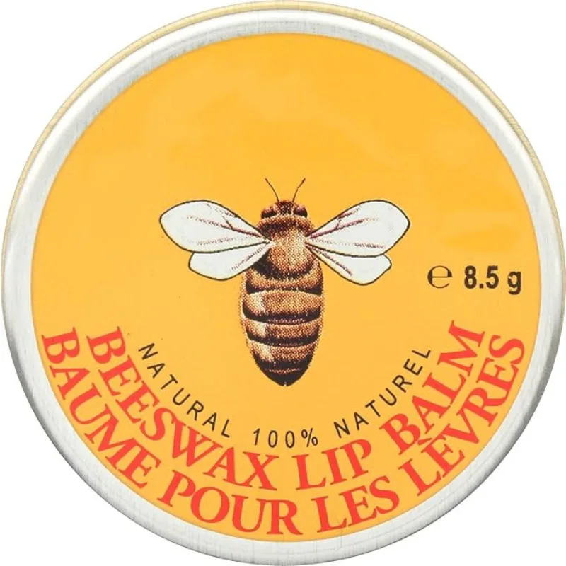 

Natural Beeswax Lip Balm 8.5g In Tin Moisturizing For Chapped Dry Lips Long Lasting Hydration Lip Care Lipbalm