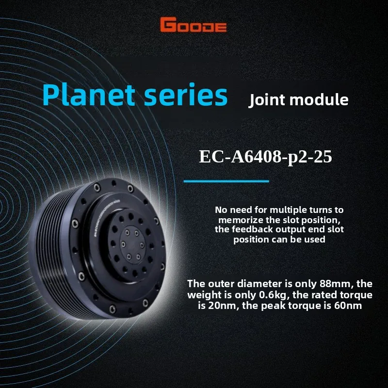 

Планетарный модуль-редуктор ENCOS EC-A6408-P2-25 с двумя энкодерами, CAN-связью и различными режимами управления