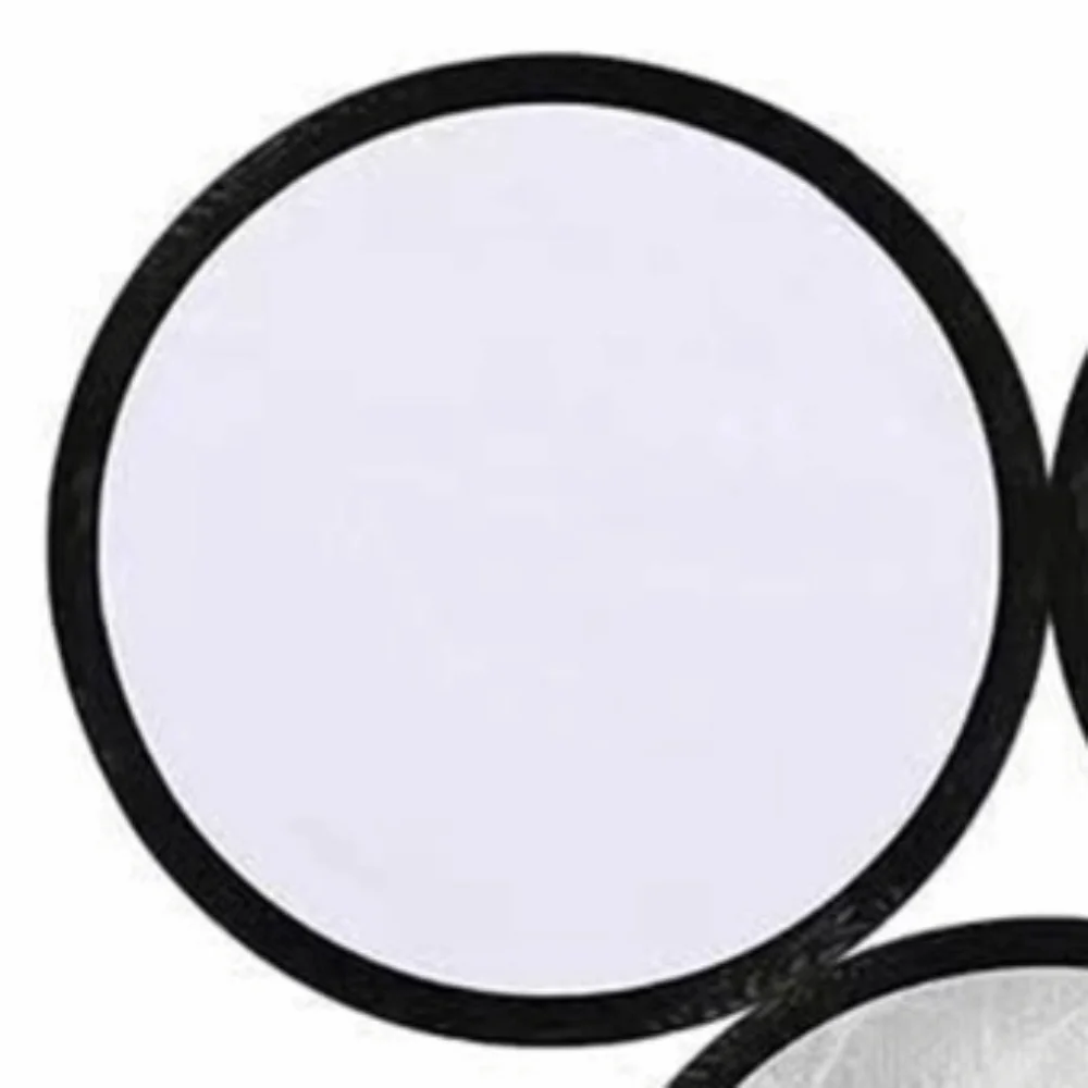 30cm Photography Light Reflector Silver & White & Gold & Black & Translucent 5-in-1 Kit Collapsible Reflector Disc Round Shape