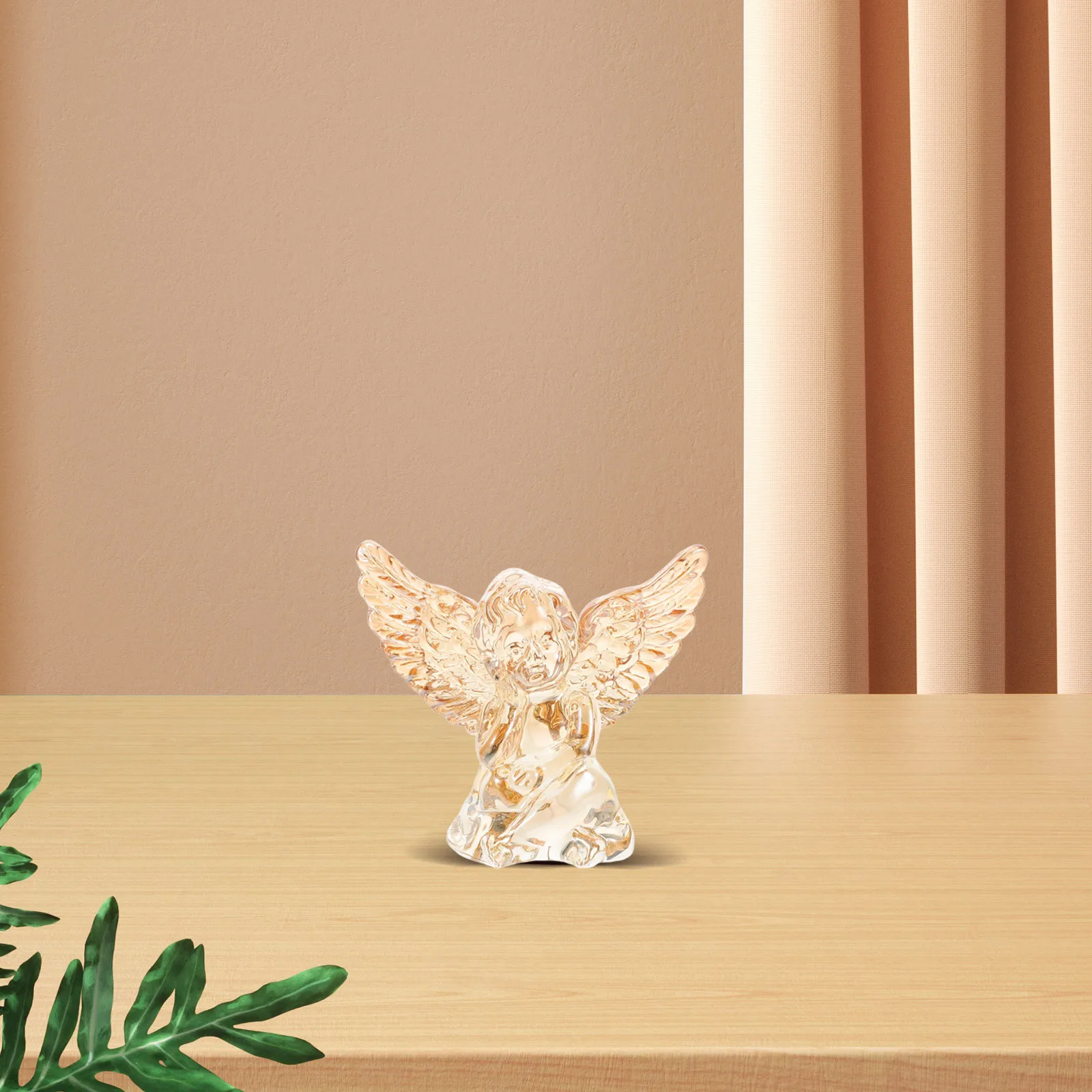 

Crystal Angel Statue Luxurious Home Decor Accent Decorative Ornament for Bedroom Living Room Ambiance Decoration for Corner