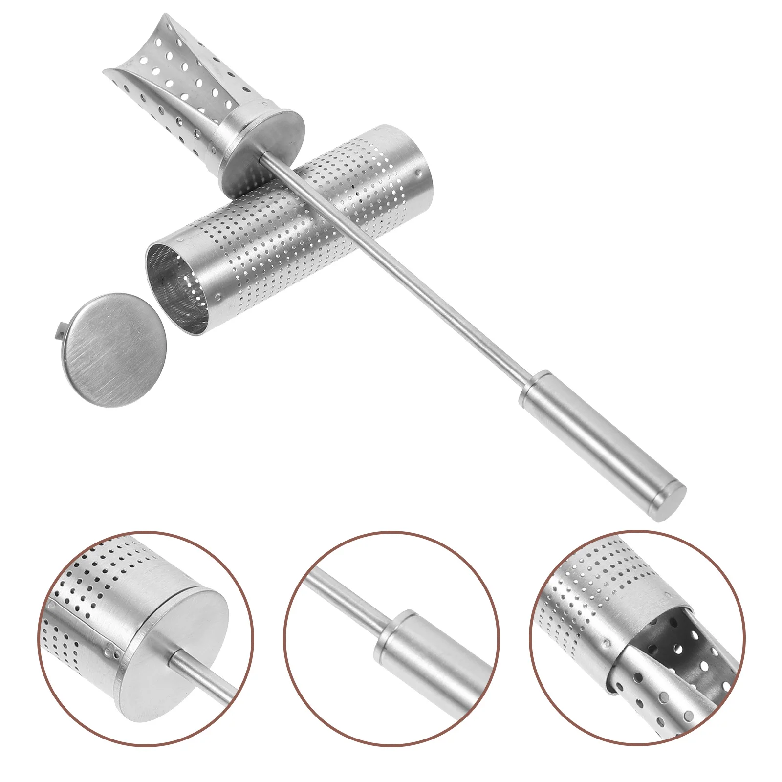 

Stainless Steel Strainer Fine Mesh Loose Leaf Infuser Reusable Portable Filtering Tube Kitchen Tea Brewing Tool For Loose