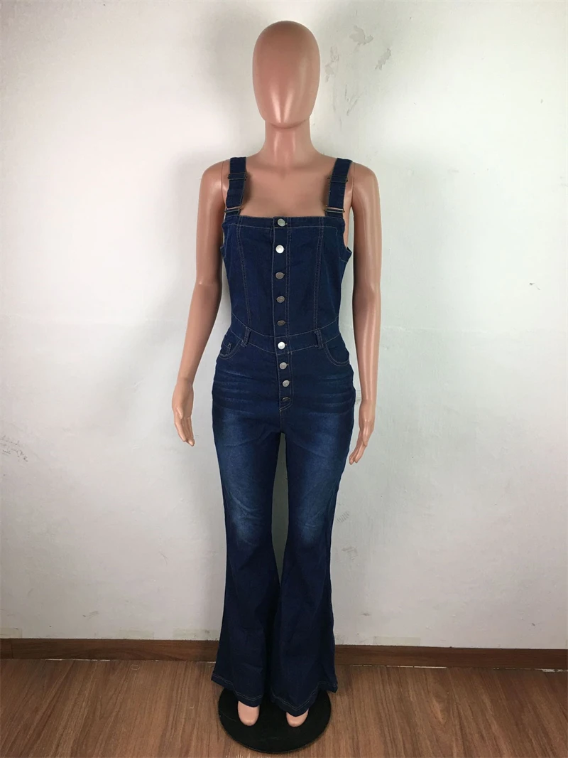 Streetwear Jean Spaghetti träger Overalls Frauen Sommer y2k Kleidung Knopf oben Denim Stram pler Spiel anzüge einteilige Overalls Outfits