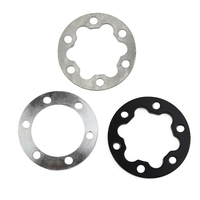 Electric Scooter Brake Pads Spacer Six Holes Disc Washer Wheel 2/2.5/4/5mm Aluminium E-Bike Scooter Brake Pads Spacer Parts