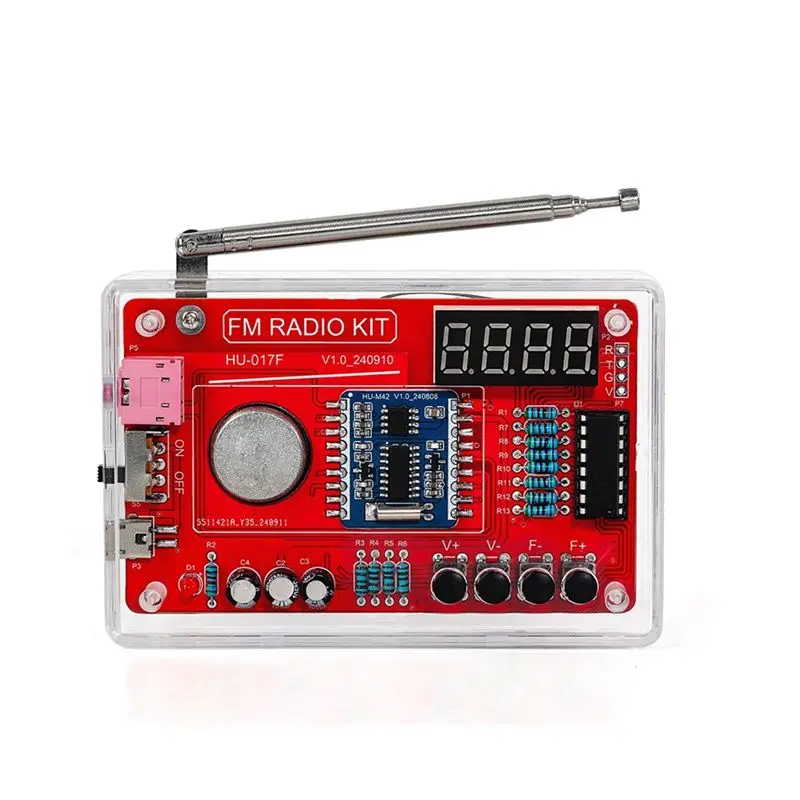 -[A51I Digital]DIY FM Radio DIY FM Radio Electronic Kit 87-108MHZ FM Radio DIY Kit DIY Soldering Project Practice Solder