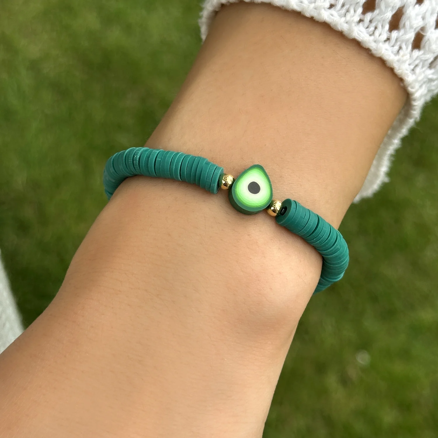 Pulsera de cerámica blanda con fruta de aceite de vaca fresca para mujeres y hombres, exquisita sandía, limón, fresa, fruta del dragón, regalo de joyería para vacaciones