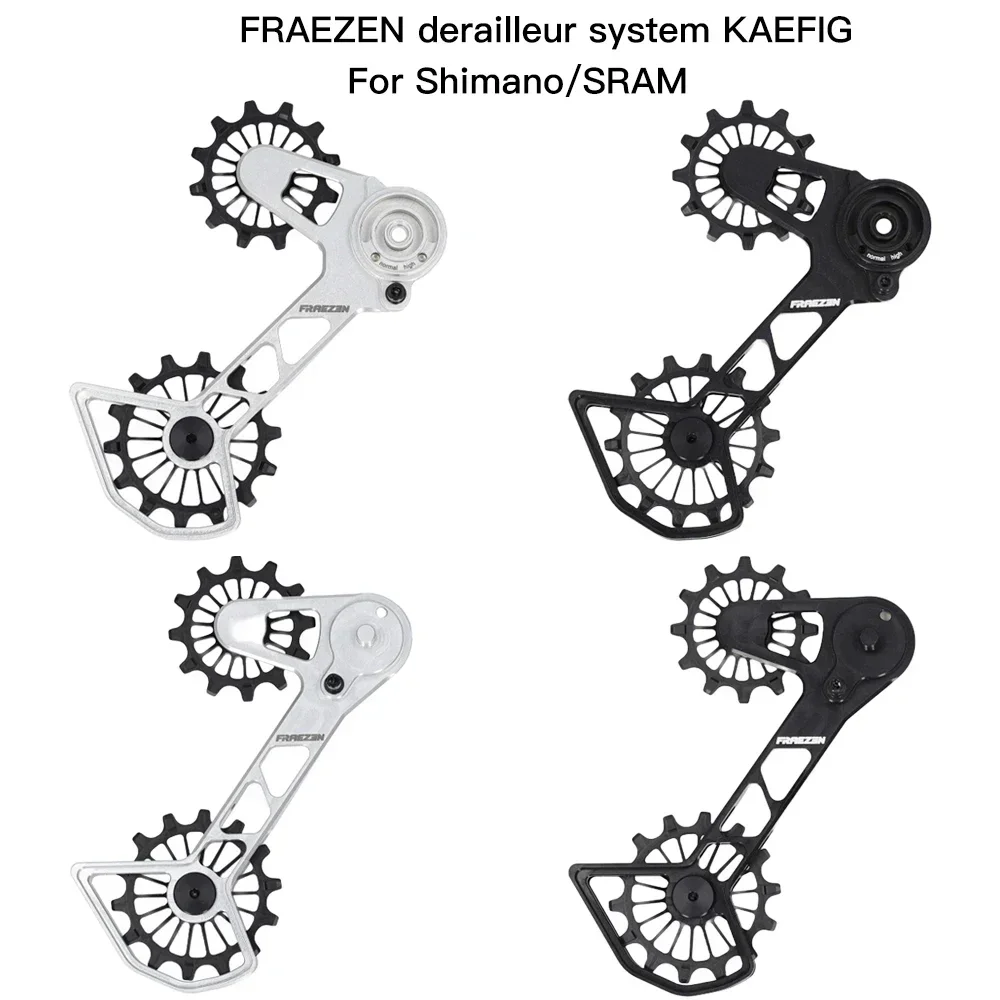 FRAEZEN derailleur system KAEFIG Pulley Wheel Oversized Cage for Shimano SLX XT XTR/SRAM Eagle AXS World's first one-piece cage