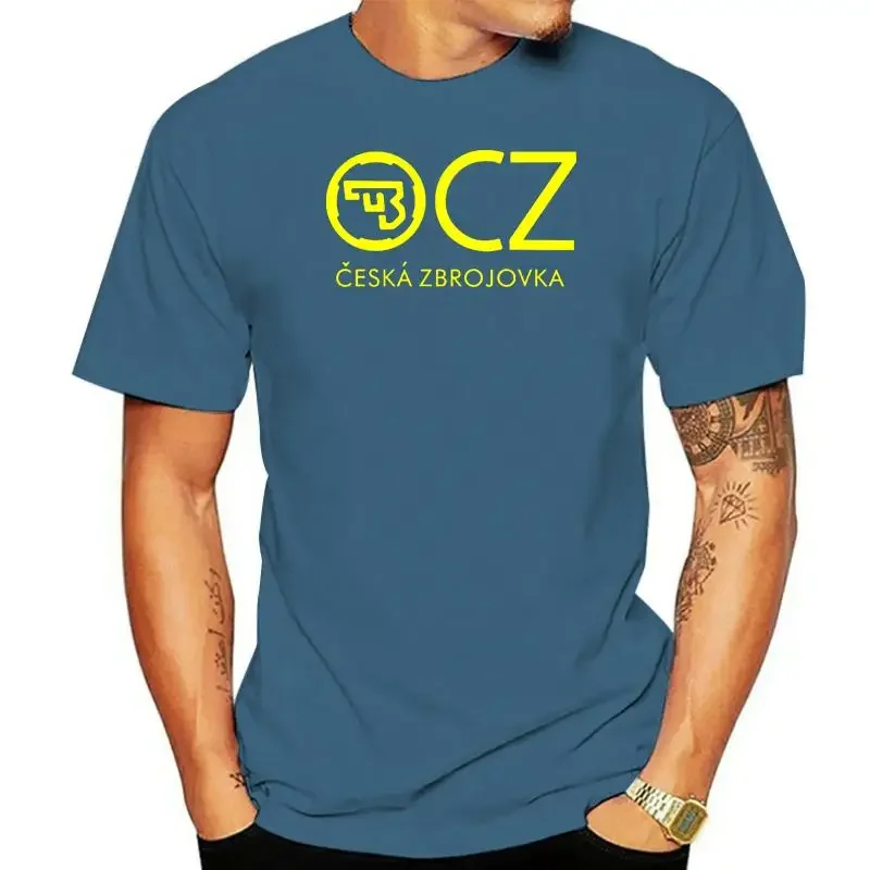 Summer harajuku custom 2024 Fashion Hot sale New CZ Ceska Zbrojovka Czech FirearmsCZ 75 t Shirt Fashion Men Summer Cotton Tee