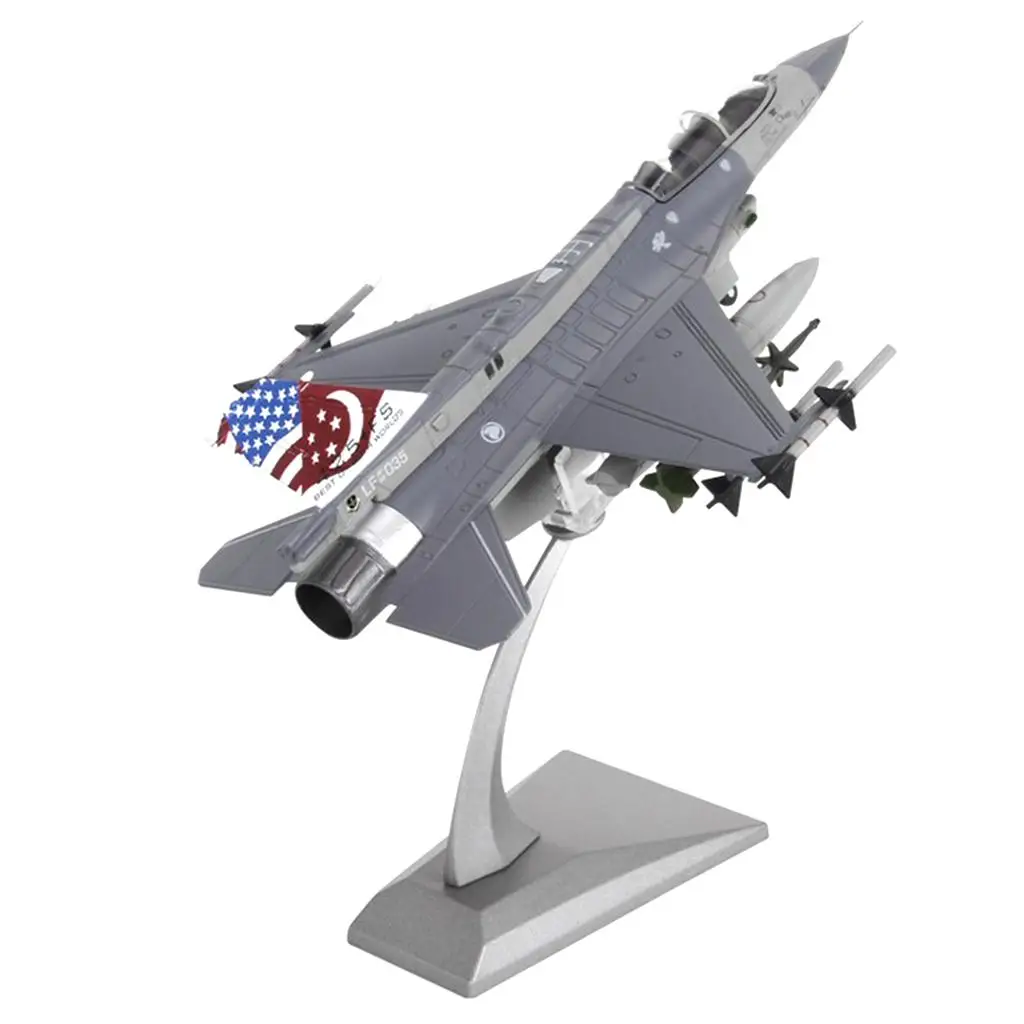 Metal F-16D Airplane Aircraft Diecast Model 1/72 with Dispaly Stand