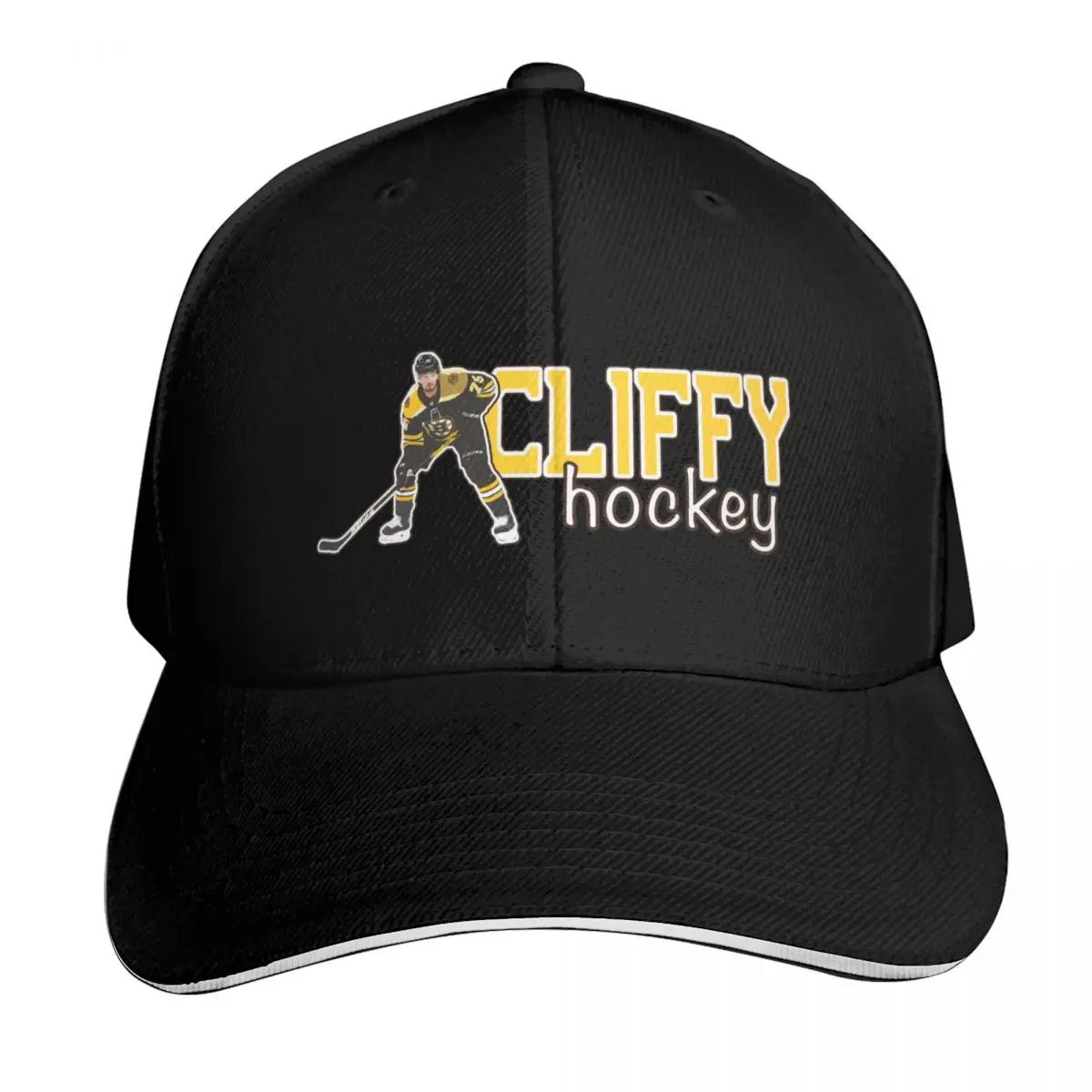Connor Clifton - Cliffy Hockey Baseball Cap Breathable Mesh Back Adjustable Buckle Closure Moisture Wicking Quick Dry