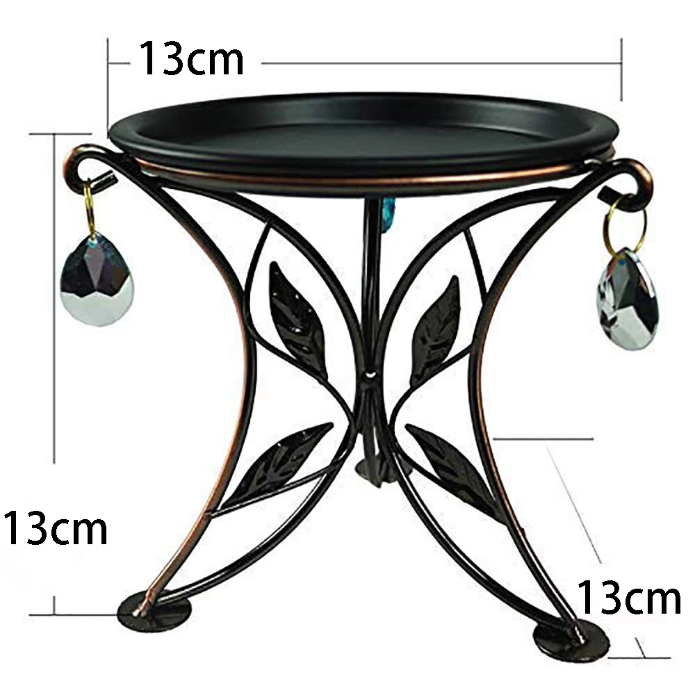 ABAH-Mini Countertop Plant Stand Metal Potted Plant, Decorative Flower Pot Rack Indoor Outdoor Bracket