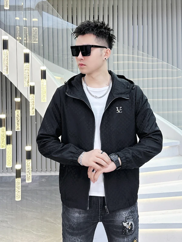 

Мужская повседневная толстовка с капюшоном, бейсбольная куртка, модная, весна-осень, полиэстер, эластичная ткань, стандартная длина рукава