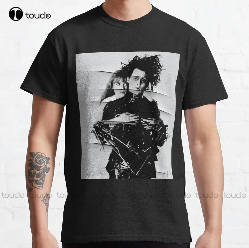 Edward Scissorhands & Kim - Souvenir Photos From The Personal Family Album By Fausto Novelli F&N Classic T-Shirt Johnny Depp Tee