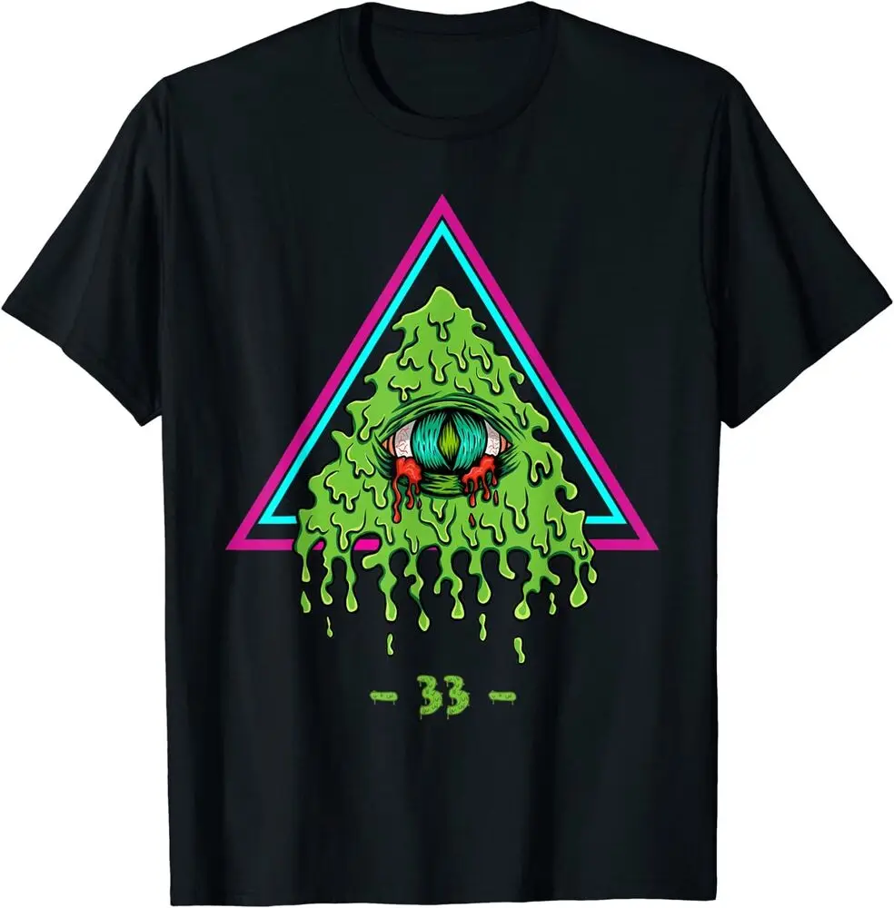 33 Masters Freemasons All Seeing Eye Illuminati T-Shirt For Man Woman Short Summer Tees Casual Cotton