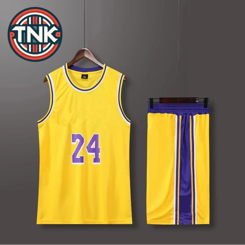 

NEW 24/25 Children's clothing suit boy girl Basketball Jerseys bryant Fans game team uniform training Vest and shorts