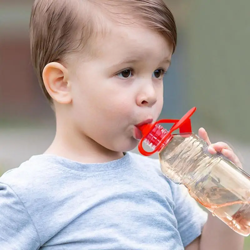 Adaptador de boquilla de botella de agua para bebé, botella de agua de silicona sin derrames, bolsa de comida, Tops de botella de agua, tapa