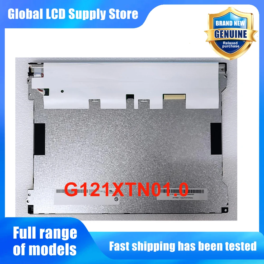 G121XTN01.0 12.1 Inch Industrial LCD Display Screen Panel Original for 20 Pins New Fully Tested