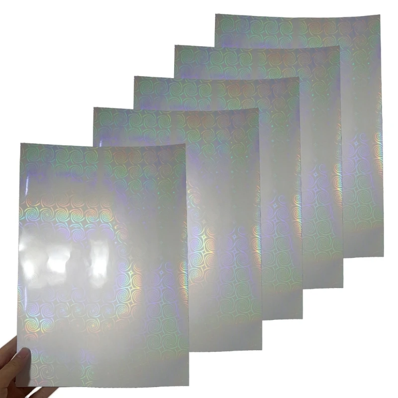 Small Wind Wheel for Butterfly Glass Heart Shape Dots Holographic Cold Laminated Film Glitter Self Adhesive Epoxy Film