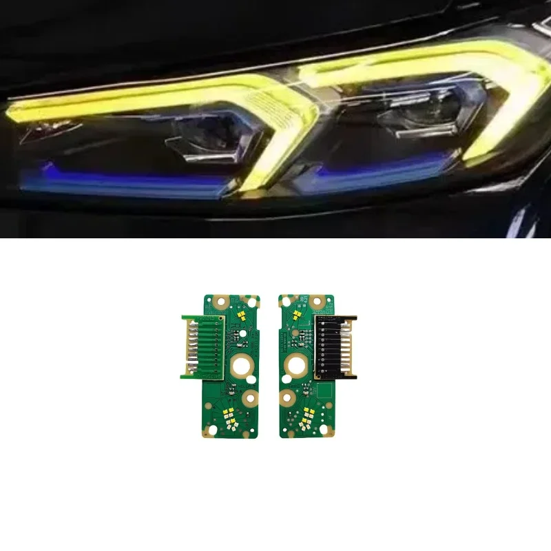 

Yellow DRL Boards Chips NEW Headlight LED Module Daytime Running Light Ring 63115A57073 63115A57074 for BM-W G20 G28 2023 2024
