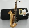 Personalización hecha a mano Saxofón tenor Negro Níquel Oro Estuche de lujo 4