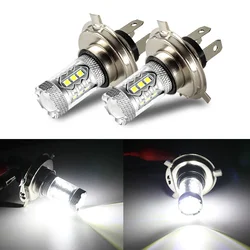 High power H4 front fog lamp for automobiles, universal lighting lamp for automobiles and motorcycles,80W  12V 1or2pcs